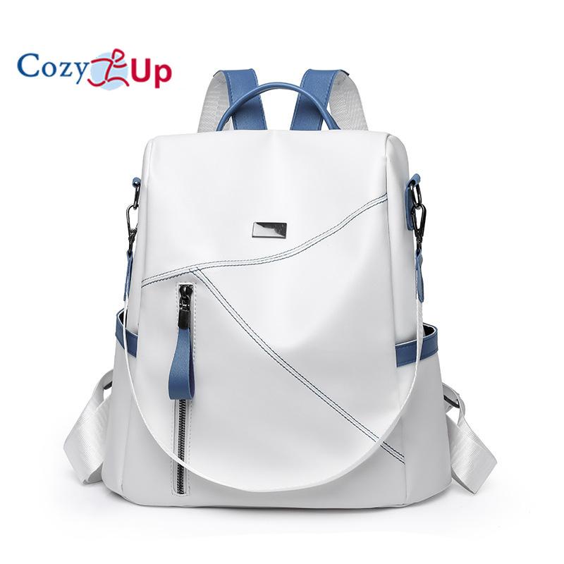 Cozy Up Doppelschultertasche, Damen Weiches Leder Reise-Rucksack, Doppelter Zweck, Damen Freizeittasche mit großer Kapazität