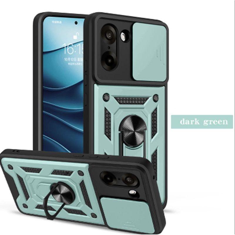 

Slide Lens Cover for Oneplus ACE 6 6T Magnetic Ring Stand Holder Shockproof Armor Protection Phone Back Case for One Plus 15R For oneplus 15R