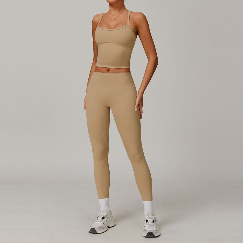 Guangzhou Zechuang Clothing Co., Ltd. European and American Tight Sanding Yoga Suit Quick-Drying Workout Clothes Winter Outdoor