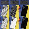 Wavy Grid Phone Case For Samsung Galaxy S24 Ultra S9 S10 S20 FE S21 S22 S23 Plus S25 Ultra Back Cover