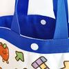 Kinder Leinwandtasche Süßes Cartoon Mädchen Junge Muster Tragetasche Rosa Blaue Kante Wiederverwendbare Tragetasche für Kinder Schulausflug Picknick Einkaufen