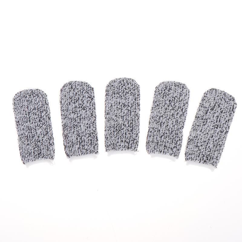 5Pcs Cut Resistant Finger Cots Finger Sleeve Protectors Reusable Finger Covers Flexible Fingertip Cots For Sewing Supplies