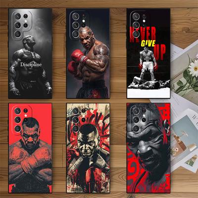 Mike Tyson Boxer Man Soft Phone Case for Samsung Galaxy S26 S25 Edge S24 Ultra S23 Plus S22 S21 FE S20 Black Cover Back Shell