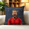 EEngland National Team Captain Harry Kane  Pillow Case Square DoubleSided Sofa Cushion Cover Bedroom Bedside Pillow