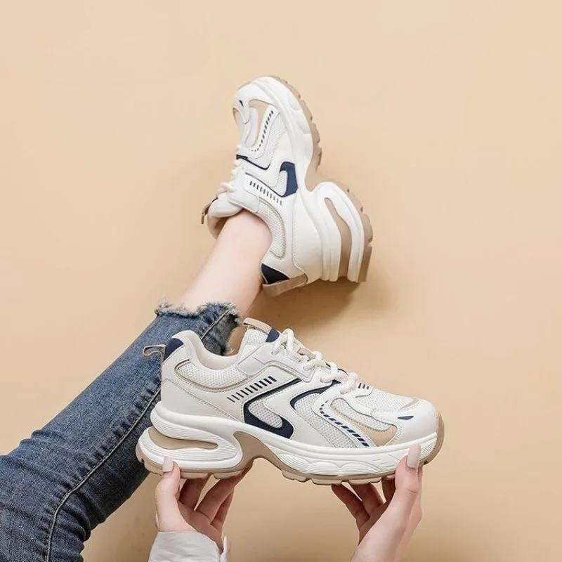 

Lace Up Women s Sports Shoes Comfortable and Elegant Light 39 Walking Vulcanized Shoe Original Korean Cheap Y2k Ladies Footwear 35