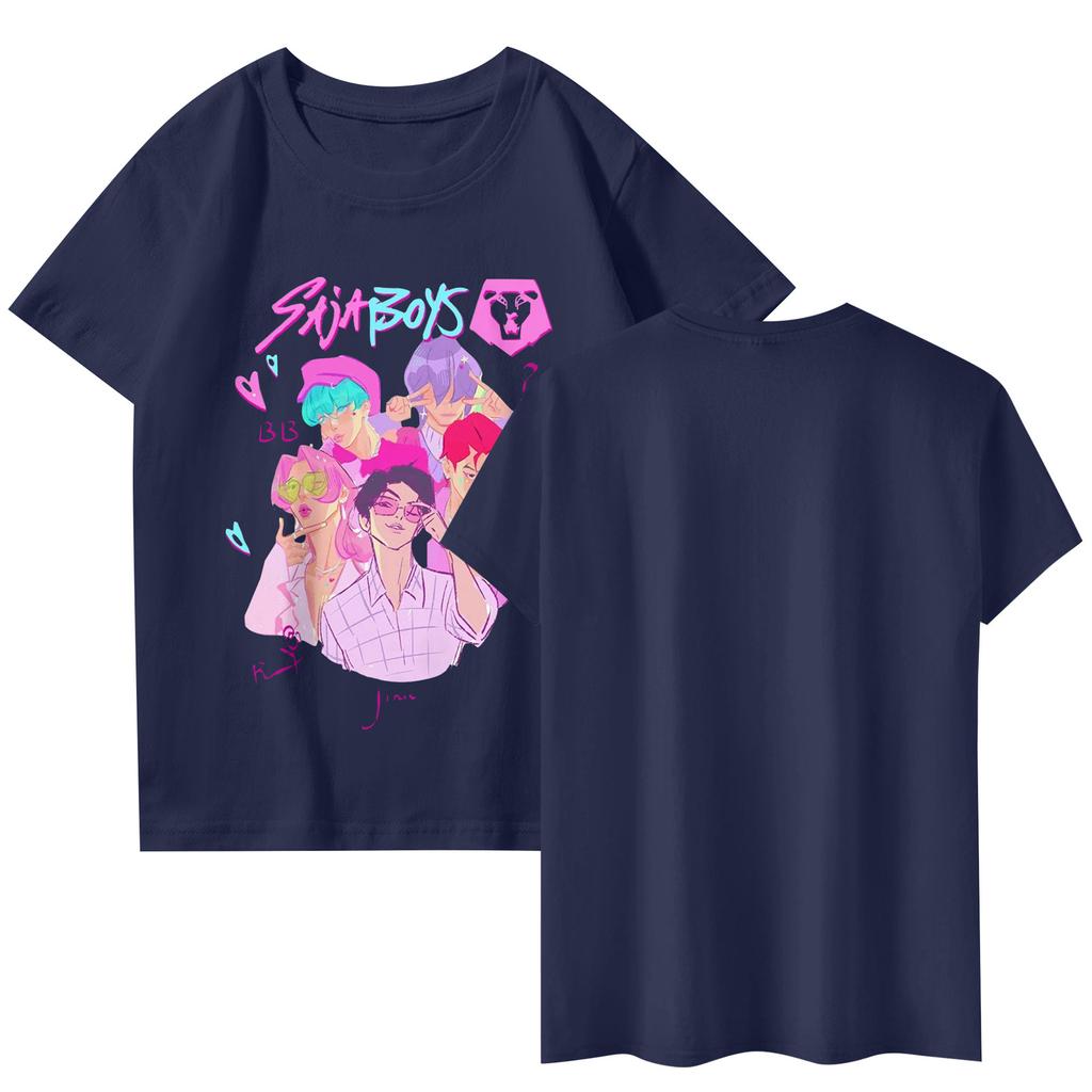 Fashionable Round Neck Short Sleeve Work Clothes Printed Tops For Womens Summer Tops