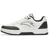 Comfortable And Breathable Slip Resistant Abrasion Resistant Low Top Skateboard Shoes Women's Black White 122438012-2