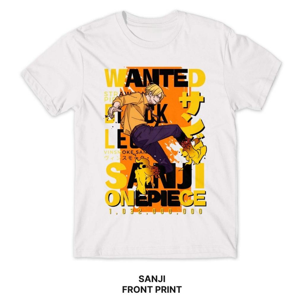 Sanji Summer T-shirt Anime ONE PIECE Harajuku Men Women Oversized Retro Streetwear Short Sleeves Loose Casual Comfortable Y2k