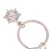 Silver Color Ice Skates Snowflake Pendant Key Ring Skating Key Chain Keychain