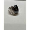 Used STERLING SILVER Large Hematite Silver Ring Indian