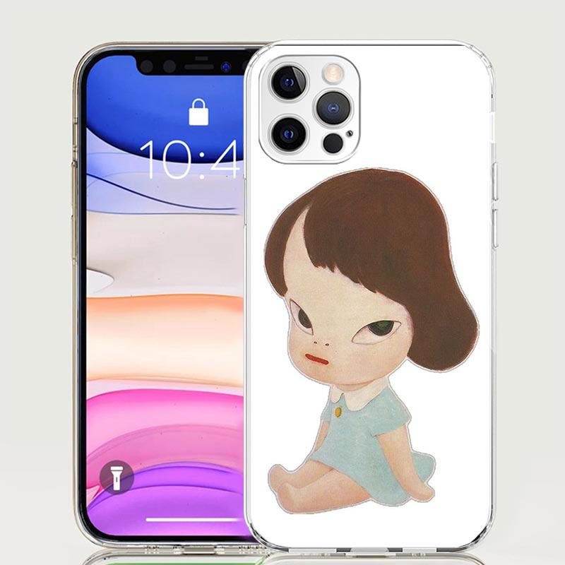 Y-Yoshitomo Nara Phone Case for Apple iPhone 17 Air 16 15 Plus 14 + 13 Mini 12 11 Pro Max 7 8 SE 16Max Soft Shell Cover Coque 17