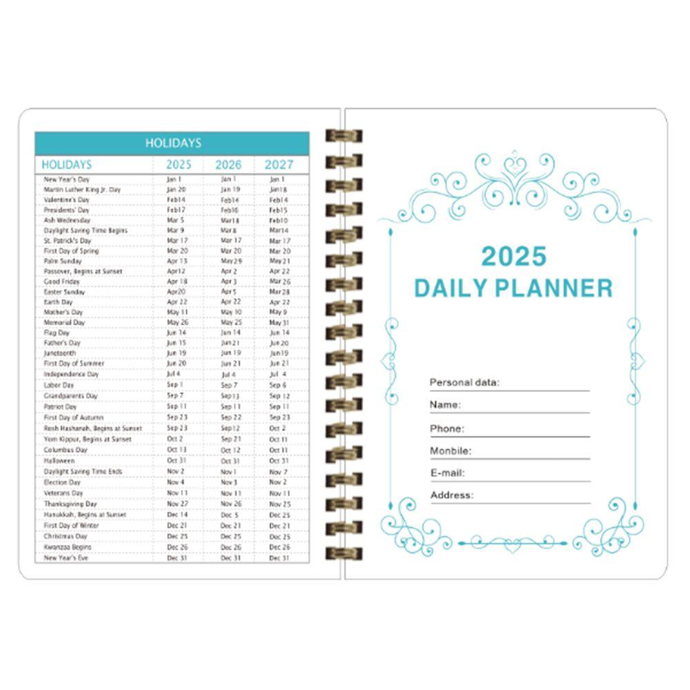 To Do List A5 Agenda Book 12 Months 365 Days Notepad Simple 2025 Schedule Planner Notepad  School