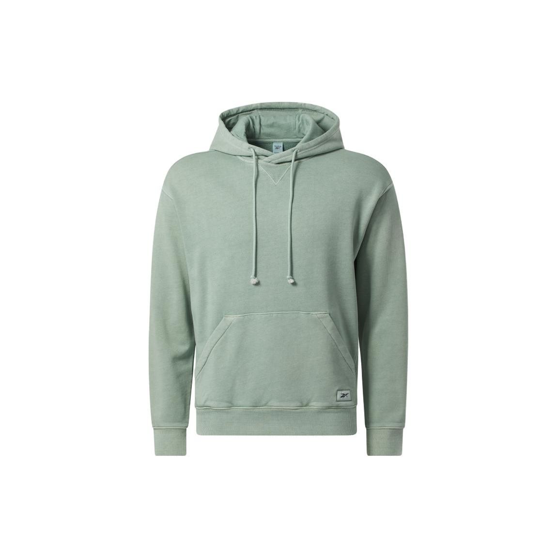 

Reebok Однотонная повседневная толстовка с капюшоном унисекс зеленая HS9149 2XS