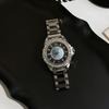 Ceramic Steel Belt Women'S Watch 9677 Diamond-Encrusted Fritillary Gold Watch