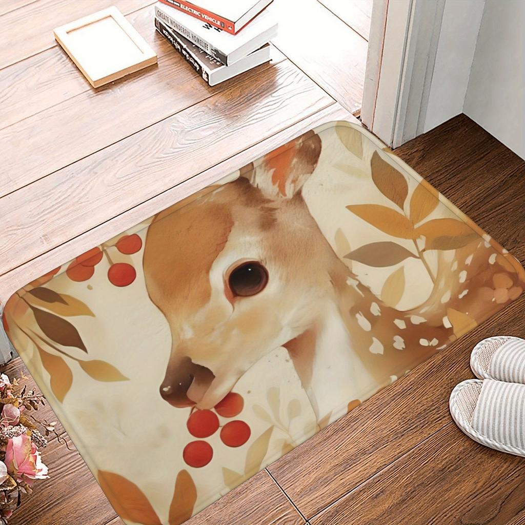 1PC Halloween Pattern Kitchen Rug Non-Slip Door Mat Pop Design Bathroom Rug Bath Mat Carpet for Home Sink Laundry Decor