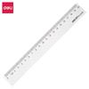 Deli 20cm Plastic Ruler - Straight, Durable Tool for Students, Drafting, and Drawing