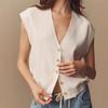 Street Style Knit Vest With 3d Spliced Pattern For Women Winter Fashion