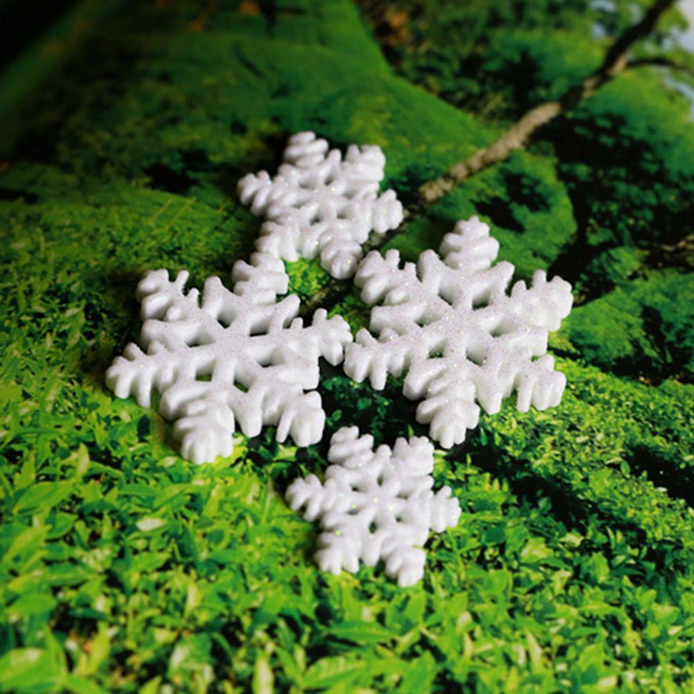 10Pcs Home Resin Craft Accessories Decor Plant Pot Snowflake Christmas Decoration Landscape Ornament