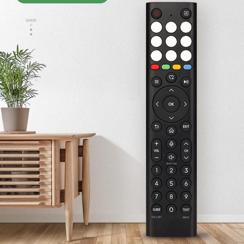 Television Remote Controller Anti Slip Grip for HT422330 ERF2B38H TV Models Fast Response Black