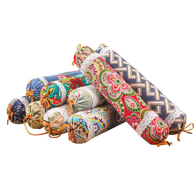 Mugwort Moxibustion Cervical Pillow with Detachable Cylindrical Design for Neck Support