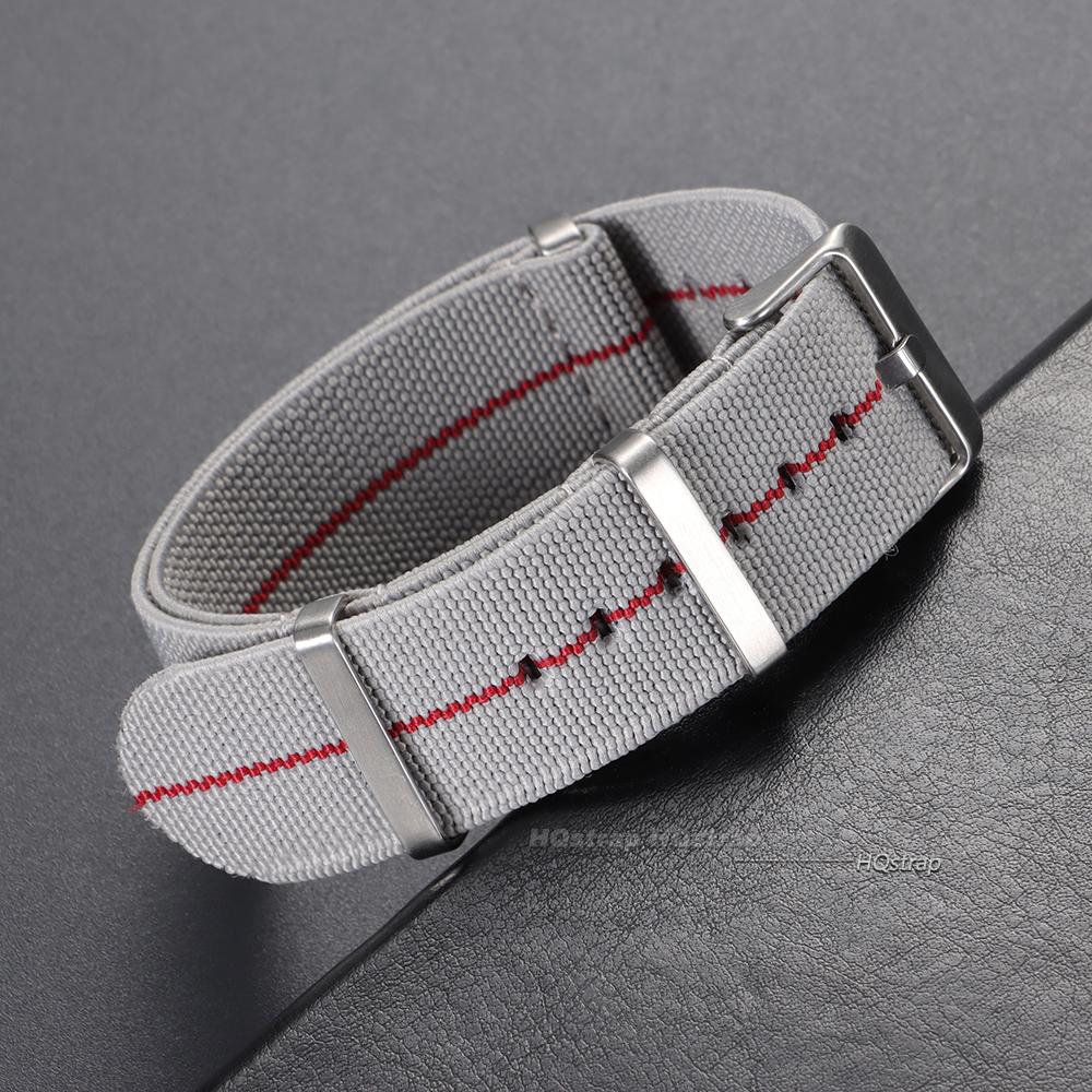 18mm 20mm 22mm Elastic Woven Watch Strap Nylon Universal Wristband Breathable Comfortable Watchband for Omega for Seiko