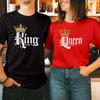 T-Shirt (1501) King And Queen Family Matching Couple Valentine's Day Gift Shirt