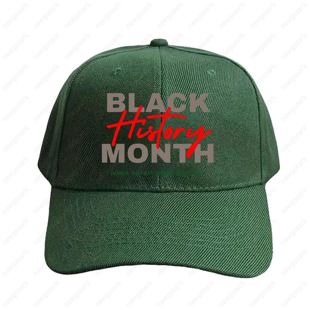 Black History Month Honor The Past Inspire The Future Cap Women Unisex Graphic Baseball Caps Peaked Hat Adjustable