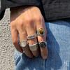 Ring Set for Men High-End Simple Fashion Personality Ring Geometric Alloy Index Finger Ring