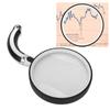 Magnifying Glass 100mm Clear High Definition Lens Rotatable Foldable Handle Handheld Reading Magnifier