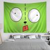 Invader Zim Cartoon Anime Tapestry Hanging Tarot Hippie Wall Rugs Dorm Wall Hanging Sheets