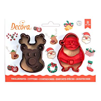 Wykrawacze Mikołaj & Renifer  2 Szt