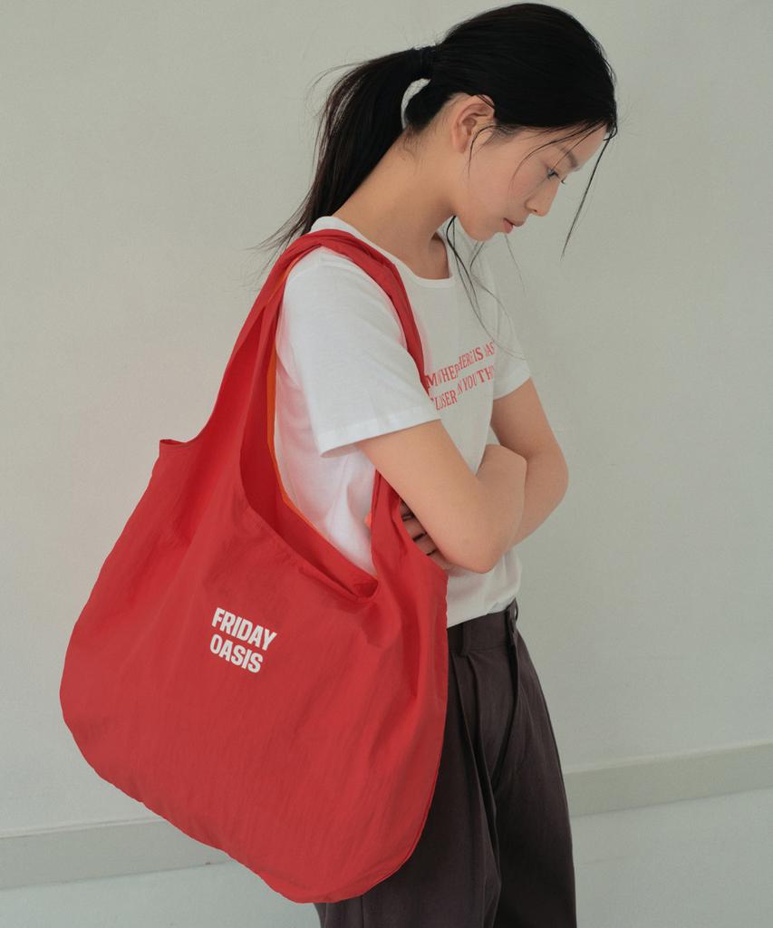 Wednesdayoasisforwomen Weekdays Color Nylon Shoulder Bag_Red(Wb6Ac05)