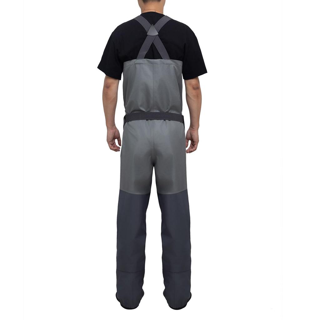 Kylebooker 5-Layer Zippered Chest Waders Fly Fishing Stockingfoot Waders for Men Breathable