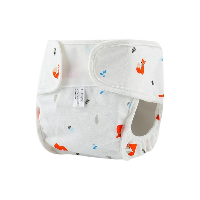 Baumwolle bedruckte Windel Baby Cartoon wasserdichte Windelhose Dreidimensionale Anti-Seitenleckage Neugeborenen Baby Windeltasche