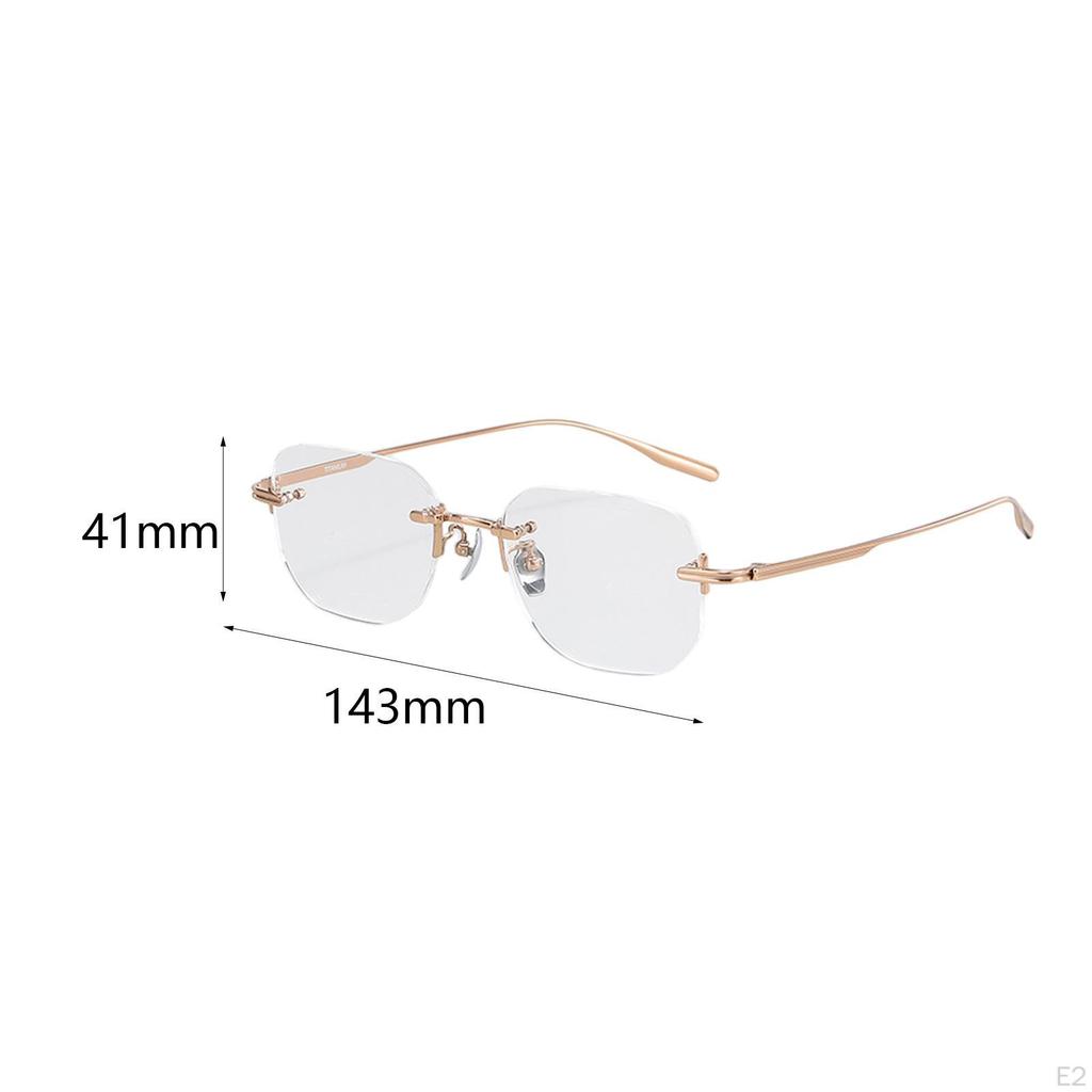 Frameless Eye Glasses Fashion Rose for Computer Holiday Leisure