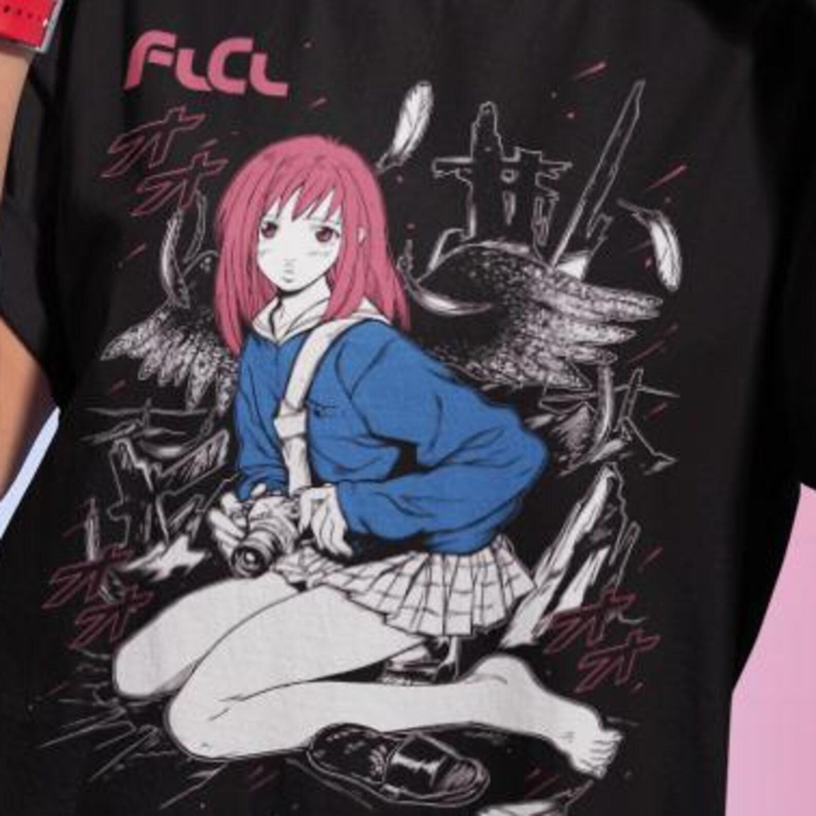 Mamimi Samejima FLCL Anime T-Shirt, Retro Manga Style 2XL