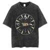 Rock Band My Chemical Romance Magliette Lavate The Black Parade Uomo Donna Punk Hip Hop Manica Corta Maglietta di Cotone Magliette Oversize