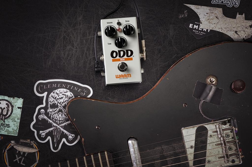 Warm Audio ODD Box Overdrive Fehlerpedal Kompakt Boutique TLO82CP Op Pulverbeschichteter Stahl True Bypass V1, ('Crank Amp' Sound, Qualität, Verstärker, Chassis,