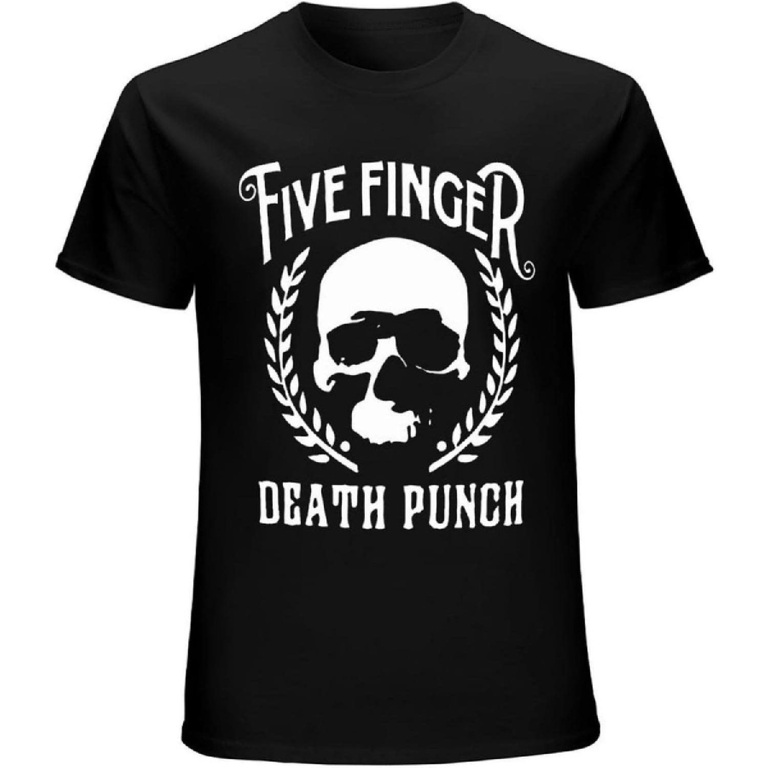 

xhaxhi Men s T-Shirt Five Finger Death Punch, 5FDP Men s Short Sleeve T-Shirt Crew Neck Cotton Lightweight Loose Fit(1) XXXXXL різнокольоровий