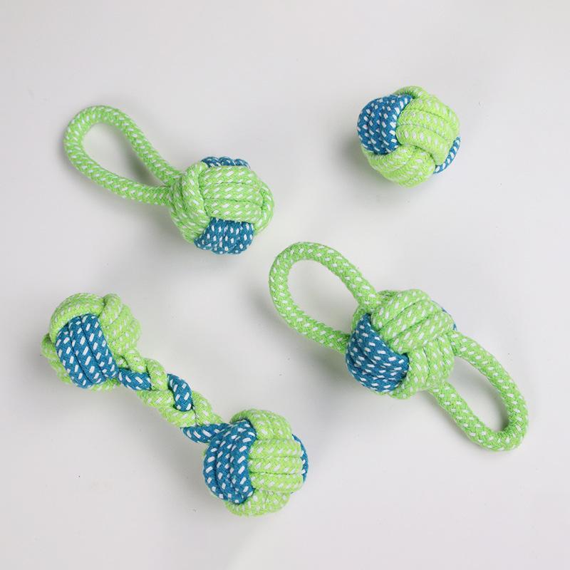 Durable Cotton Rope Woven Teething Toy for Medium to Large Dogs