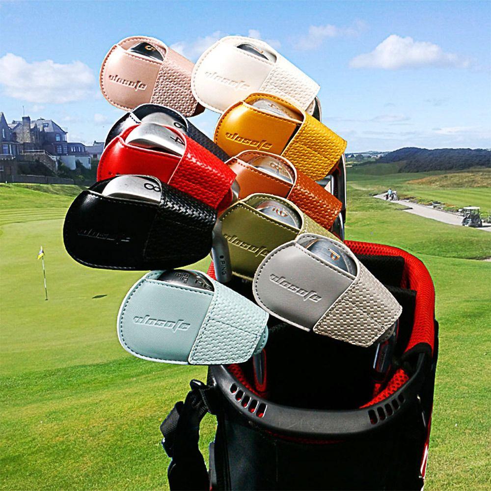 Accessories PU Golf Iron Head Cover Golf Rod Sleeve Protective Headcover Golf Club Head Covers
