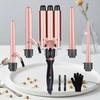 Multi-size Electric Curling Wand Set Tourmaline Ceramic 150-210C Auto Lock Portable Household Hotel Use Worldwide Dual Voltage