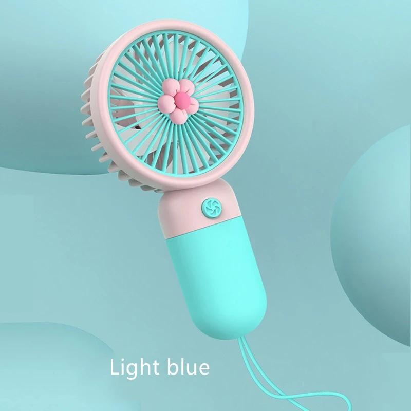 Portable Mini Fan Handheld Pocket Fan USB Rechargeable Small Fan 1 Speeds Cute Personal Desk Fan for Office Outdoor Travel Gift