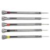 5pc Precision Screwdriver Slotted 0.8/1.0/1.2/1.4/1.6 Mm Steel For Watchmaker Jewelry Repairer Electronics Hand Tool Repair Tool
