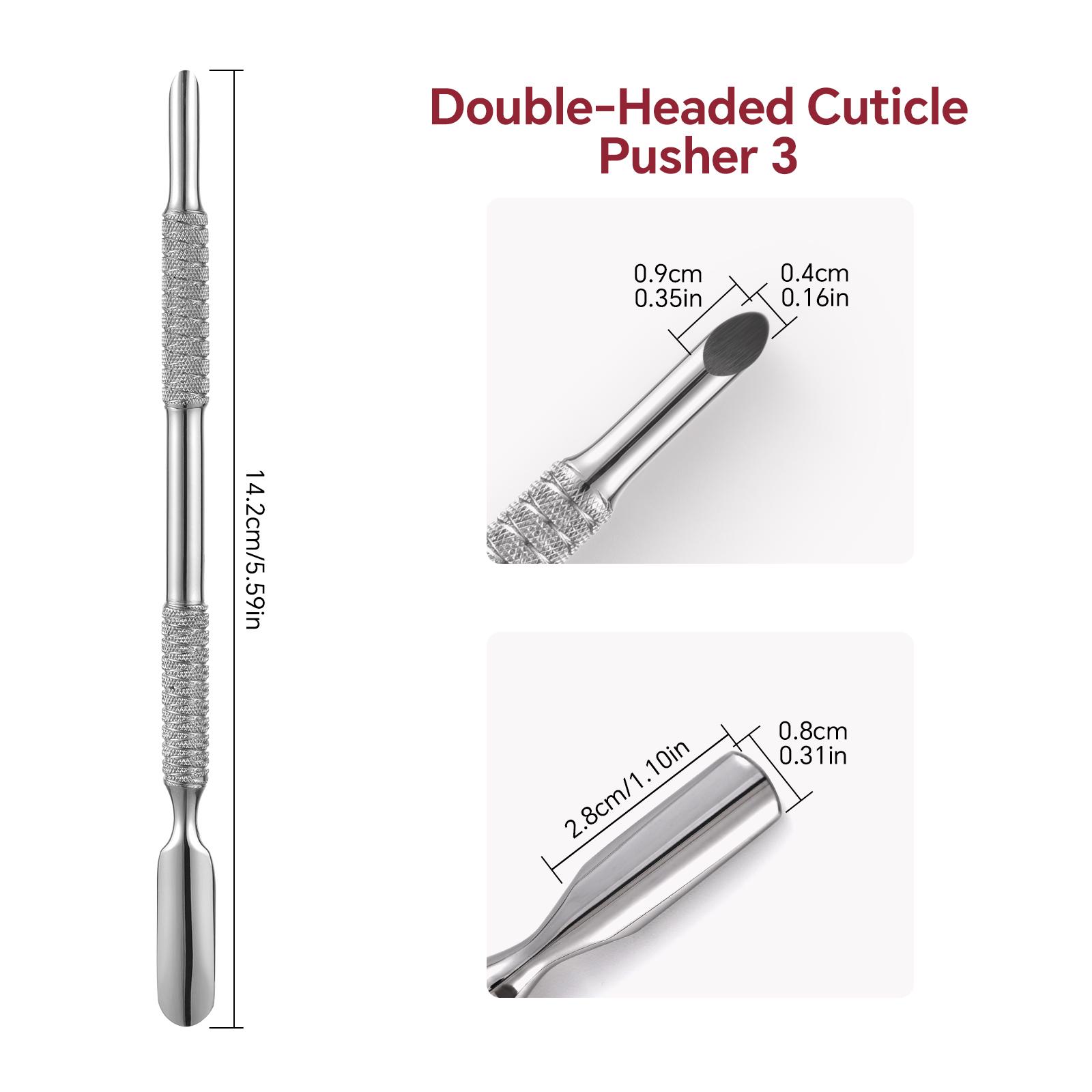 

Двусторонний Толкатель для кутикулы из нержавеющей стали, 1 шт., средство для удаления омертвевшей кожи для педикюра, маникюра, очиститель для ногтей, инструмент для ухода