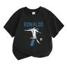 Kids Boys Girls 100% Cotton Crew Neck Short Sleeve T-Shirt, Cool Football Player No.7 Print Casual Soft Tee for Sports Daily Wear