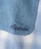 AVIREX WAFFLE OMBRE CHECK DETACHABLE SHIRTS Women's F 113 Light Blue 783-5120601