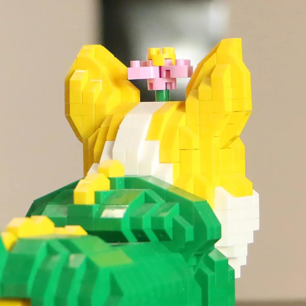 High-Quality Cute High-Quality Corgi Compact size High-Quality Animal High-Quality Building High-Quality Blocks Construction set High-Quality Dogs