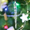12Pcs Transparent Christmas Icicle Ornaments Hanging Icicle Decorations  Winter Home Decoration
