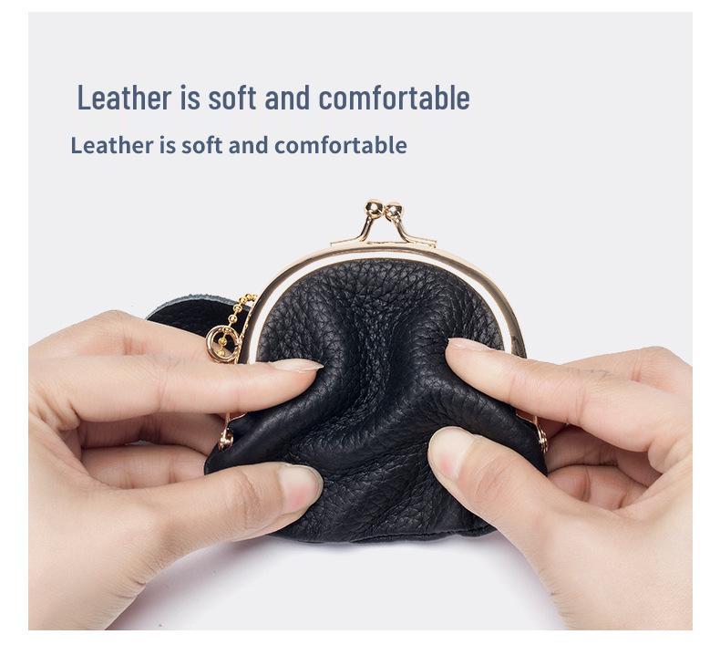 2024 Premium Leather Women's Coin Purse - Top Layer Cowhide Mini Storage Bag
